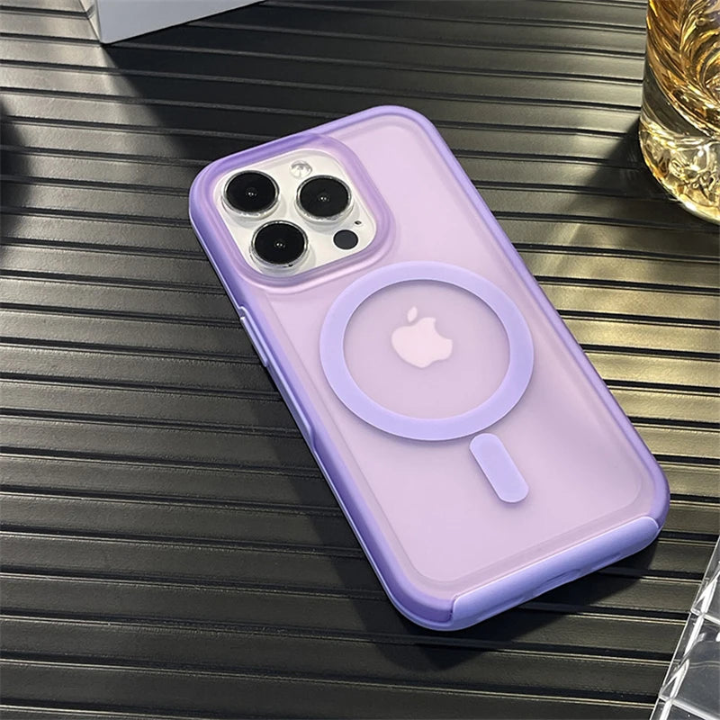 Fluorescence Color Matte For Magsafe Case For iPhone