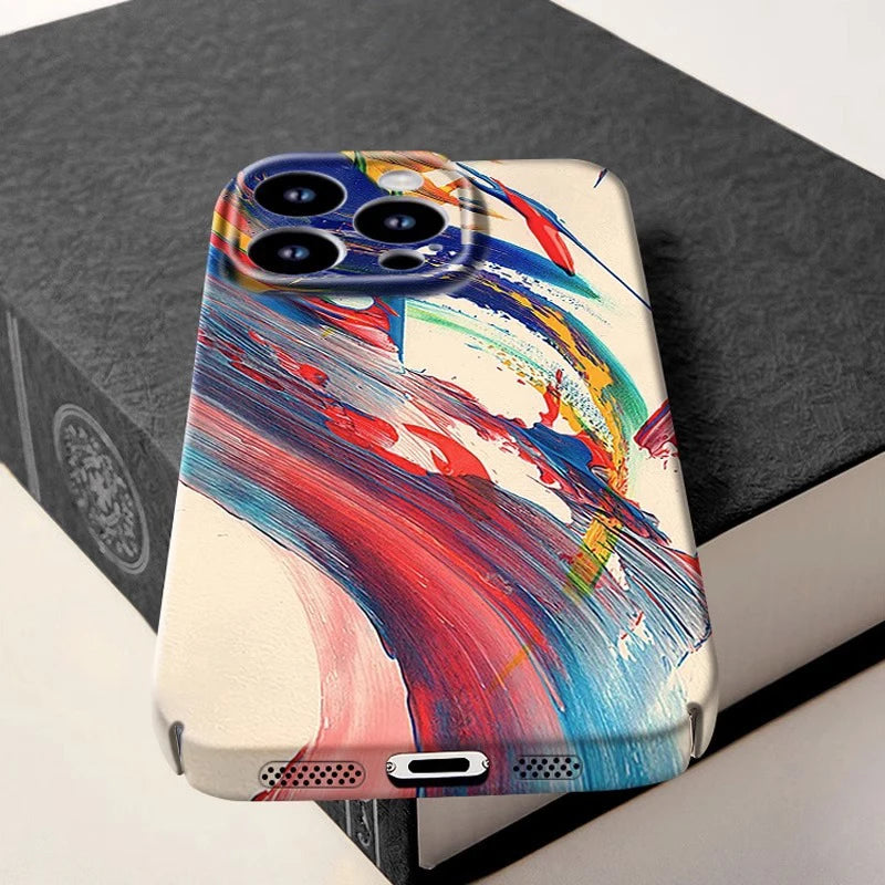 Simple Ink Painting Phone Case For iPhone - IDefend