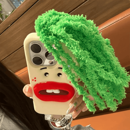 Funny Cartoon Vegetable Cabbage Phone Case For iPhone - IDefend