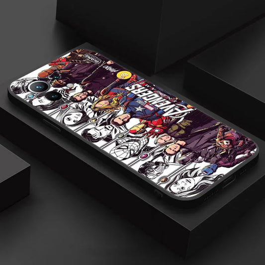 Avengers Endgame Heroes Marvel Phone Case For Xiaomi 14T 13T 12T 11T 10 14 Pro 12 Mi 11 Lite Poco X3 X4 X5 X6 M5 F5 F6 Pro Cover