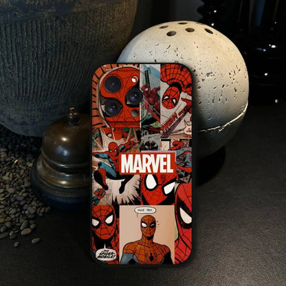 M-Marvel S-Spider-Man Phone Case For IPhone 17 15 Pro Max 14 Pro 12 11 13 Mini X XR XS 16 Plus SE Back Cover