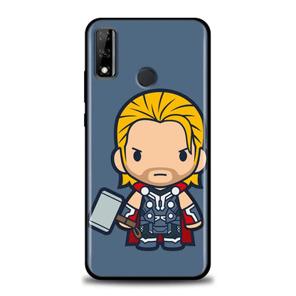 Marvel Phone Case For Huawei Y7 Y9 2019 Y6p Y8P Y7a Y9s Funda Mate 10 20 Lite 40 Pro Soft Cover Iron Man Groot Spiderman Avenger