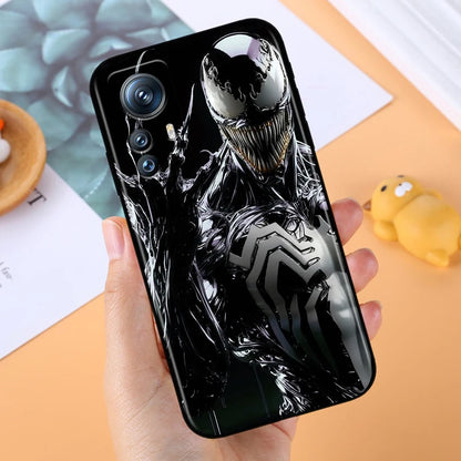 Marvel Venom For Xiaomi Mi 14 13T 13 12T 12 11T 11i 11 A3 10T 10 9 Pro Lite Ultra 5G Black Soft Phone Case
