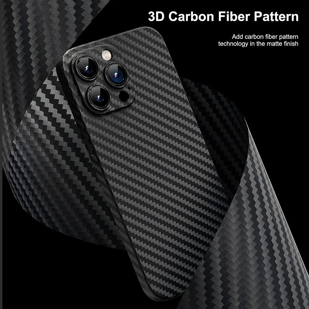 Carbon Fiber Texture Phone Case For iPhone