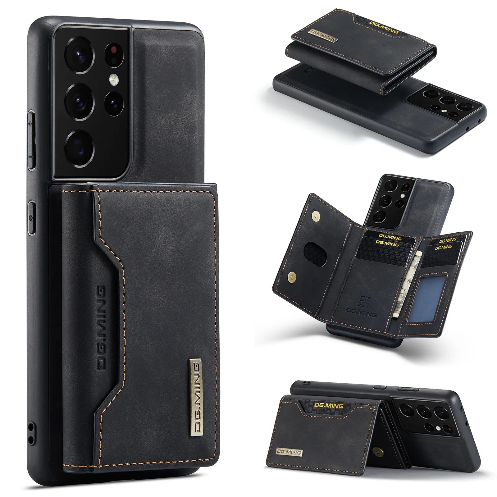 Luxury Leather Magnetic attraction Phone Case For Samsung Galaxy - IDefend