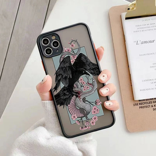 Snake Graphic Hard Matte Phone Case For iPhone 1 - IDefend