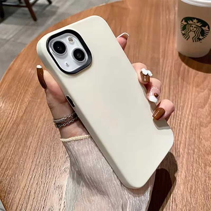 Luxury 3 in 1 Solid Color Detachable Case For iPhone 0.1