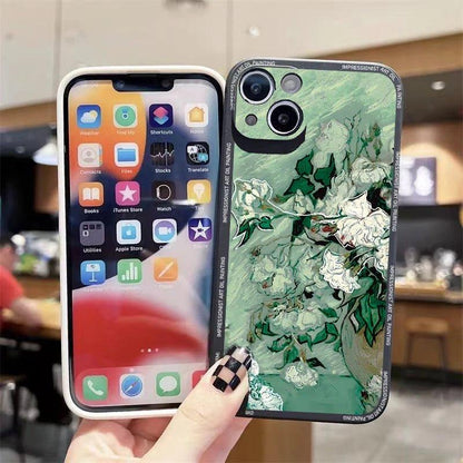 Art Van Gogh Oil Painting Flower iPhone case 1 - IDefend