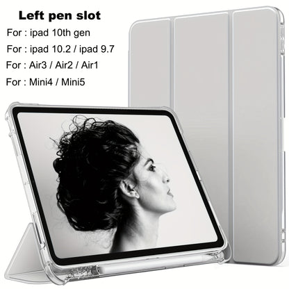 Transparent Acrylic Protective Case for iPad Pro 11-inch, iPad 9th Generation 10.2-inch, Air 4 Air 5 10.9-inch Mini654 Pro 9.7-inch, iPad 2017 2018 10th Generation, 8th Generation, 7th Generation, 6th Generation, 5th Generati
