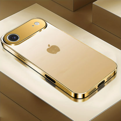 Pattern Golden Electroplated Phone for Iphone 17/17 Pro/17 Air/17 Pro Max/16/16 Pro/16 Plus/16 Pro Max/15/15 Pro/15 Pro Max/14/14 Pro/14 PLUS/14 Pro Max/13/13 Pro/13 Pro Max/13 Mini/12/11. Full-Coverage Tempered Frosted Prote