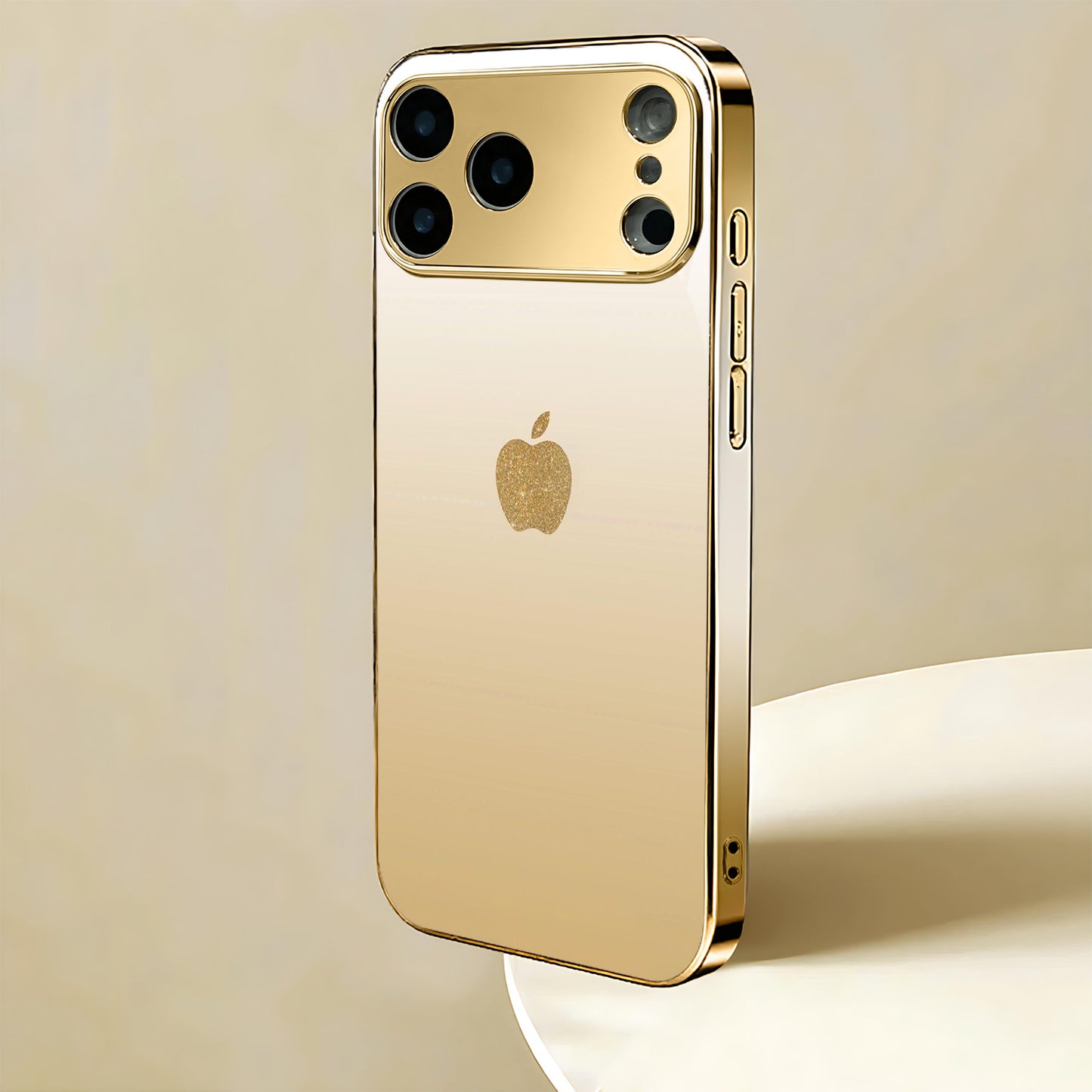 Pattern Golden Electroplated Phone for Iphone 17/17 Pro/17 Air/17 Pro Max/16/16 Pro/16 Plus/16 Pro Max/15/15 Pro/15 Pro Max/14/14 Pro/14 PLUS/14 Pro Max/13/13 Pro/13 Pro Max/13 Mini/12/11. Full-Coverage Tempered Frosted Prote