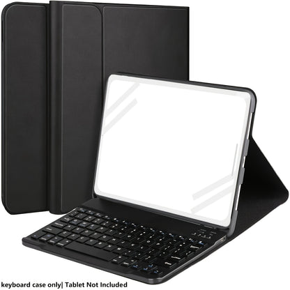 Keyboard case for iPad 11, 10.9, 10.5, 10.2", with pencil holder & detachable keyboard. for iPad 9th/8th/7th gen, 10th/11th gen and for Pro 1st-4th gen, Air 4/5, & Air 11" (M2) 2024.