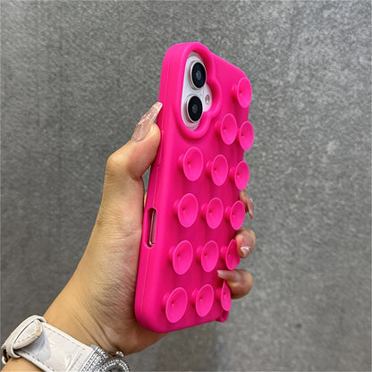 Adorable And Inventive Suction Cup Phone Case Designed for Iphone Models 17, 16, 15, 14, 13, 12, And 11 Pro Max, Featuring an Additional Gadget Holder And a Humorous Soft Silicone Back Cover.