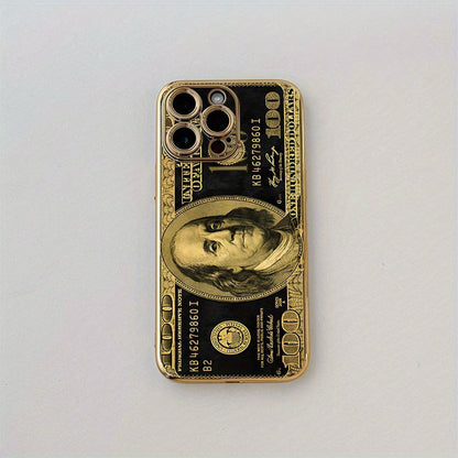 High-End Quality! A Gold-Plated Phone with Classic Elements And Creative Designs, Featuring UV Printing, Wear-Resistant And Anti-Slip Properties, Made from PC Material, Compatible with Various for iphone Models Including 17/1